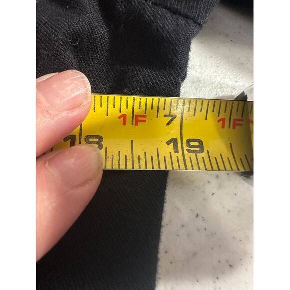 Free People Dress M Fleur Du Jour Black Embroidered Off Shoulder Mini Boho C16 - Picture 8 of 9